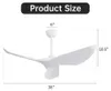 Ventilatore da soffitto AIORBER 28W, pale in ABS, Anteprima dell’immagine prodotto 7