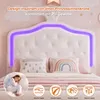 INONEFT Lit princesse 140x200 cm, lit pour enfant, lit Voir les images du produit 6