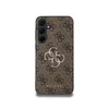 A brown and gray Guess phone case with a repeating logo pattern and a large Guess logo in the center, shown against a white background. Podgląd zdjęcia produktu