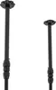 Two black metal wine racks of different heights are shown against a white background. Podgląd zdjęcia produktu