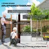 Outsunny Gerätehaus Metall im Holzoptik 3 m² 152 x 235,7 x Produktbild-Vorschau 4