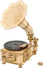 A wooden model of a classical gramophone with a record on the turntable. Náhľad obrázku produktu