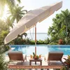 Parasol COSTWAY φ300cm, parasol de jardin avec volant, Voir les images du produit 8