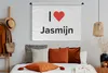 MuchoWow® Wandteppich Wandbehang Ich liebe - Jasmine - Produktbild-Vorschau 4