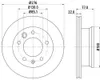 2 Bremsscheiben innenbelüftet Ø 85,1 mm 22 mm HELLA für Produktbild-Vorschau 6
