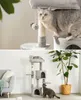 lionto Katzen Kratzbaum 115 cm, stabiler Kletterbaum mit 3 Produktbild-Vorschau 4