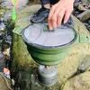 Faltbarer tragbarer Camping-Kochtopf mit Griff Produktbild-Vorschau 4