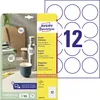 Avery Zweckform L3416-10 Runde Etiketten, A4, Ø 60 mm, weiß Produktbild-Vorschau 1