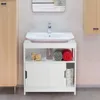 Relaxdays Waschbeckenunterschrank, 2 Fächer, Schiebetüren, Produktbild-Vorschau 2