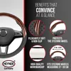 HEYNER® Poťah na volant, hnedý, 37-39 cm Náhľad obrázku produktu 3