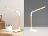 LED Schreibtischleuchte Weiß Holz 42cm Produktbild-Vorschau 1