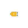 An energy efficiency label with ratings from A to G, showing the product is rated E. Produktbild-Vorschau