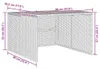 vidaXL Mähroboter-Garage Grau 86x90x52/57 cm Poly Rattan Produktbild-Vorschau 8
