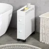 Kleine badkamerkast met wielen, kast met nissen en lades, Productafbeelding-voorbeeld 2
