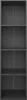vidaXL Bibliothèque/armoire TV noire 36x30x143 cm Bois Voir les images du produit 6