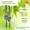 MePla - Set - Ampel Makramee Naturgrün - Bergamo ø19 Produktbild-Vorschau 2