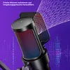 Computer-Mikrofone, Kondensatormikrofon mit RGB, Streaming, Produktbild-Vorschau 3