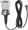 A workshop lamp with a protective cage and a long power cord, presented against a white background. Produktbild-Vorschau