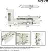Merax TV Wohnwand Set 3-teilig mit LED, Hochglanz Produktbild-Vorschau 10