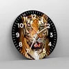 Wanduhr - Rund - Glasuhr - tiger tier - 40x40cm - Produktbild-Vorschau 4