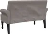 vidaXL Banc avec dossier Taupe 120x62x75,5 cm Tissu Voir les images du produit 5