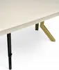 Ausziehbarer runder Esstisch KASCHMIR Ø100–300 cm – Goldene Produktbild-Vorschau 11