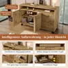 Sideboard Kommode mit 3 Schubladen und 2 Türen Produktbild-Vorschau 3