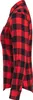 A side view of a red and black checkered flannel shirt. Náhled obrázku produktu
