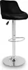 A studio shot of a black bar stool on a white background. Podgląd zdjęcia produktu