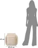 Mauro Ferretti Hocker Softy creme 45x45x45 cm Produktbild-Vorschau 7