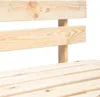 A close-up view of a wooden outdoor bench. Náhľad obrázku produktu