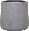 VIVANNO Pot de fleurs en fibre de verre VEKRA Rond, gris Voir les images du produit 1