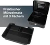 Geldkassette abschließbar (20 cm) Schwarz, 2 Schlüssel, Produktbild-Vorschau 2