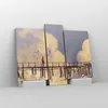 Bild auf Leinwand - Leinwandbild - Wolken Brücke Vögel Produktbild-Vorschau 4