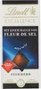 A close-up of a Lindt Excellence chocolate bar packaging with a dark blue background and a diamond-shaped chocolate piece. Produktbild-Vorschau