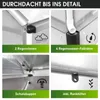 BRAST Gewächshaus Aluminium mit Fundament | 380x250x235cm | Produktbild-Vorschau 7
