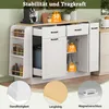 Sideboard Kommode Anrichte mit Mülleimerfach & Gewürzregal, Produktbild-Vorschau 9