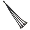 Lüfter Verteiler Splitter 1x Buchse 4x Stecker PWM Y Kabel Produktbild-Vorschau 2