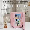 Puluomis Mini-koelkast 4L met LED-spiegel, draagbaar, Productafbeelding-voorbeeld 2