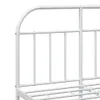 vidaXL Bettgestell mit Kopf- und Fußteil Metall Weiß Produktbild-Vorschau 10