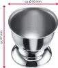 Westmark 6 Eierbecher mit Fuß, Edelstahl, 207422E2 Produktbild-Vorschau 2