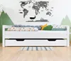 Under Bed Wooden Drawer with two cutouts BUDDY on Wheels - Produktbild-Vorschau 1