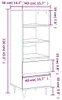 vidaXL Highboard Räuchereiche 40x36x110 cm Holzwerkstoff Produktbild-Vorschau 8