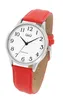 Q&Q Damenuhr mit Öederarmband, rot / weiß Produktbild-Vorschau 5