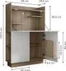 Secrétaire bureau Vicco Alena Sonoma 85x27cm, Model 36768 Voir les images du produit 6