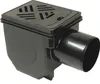 KESSEL-Kellerablauf DN 100 33101 Rost 150x190mm schwarz Náhled obrázku produktu 1