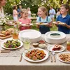 Pappteller Tevoria 22 cm, 100 Stück, weiß, geriffelt Produktbild-Vorschau 7