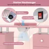 Stół do manicure COSTWAY z elektrycznym odkurzaczem, stół Podgląd zdjęcia produktu 7