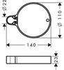 Hansgrohe Casetta Seifenschale C, Chrom Produktbild-Vorschau 4