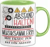 Musiksammlerin Tasse Geschenk Lustig Abstand Halten Produktbild-Vorschau 1